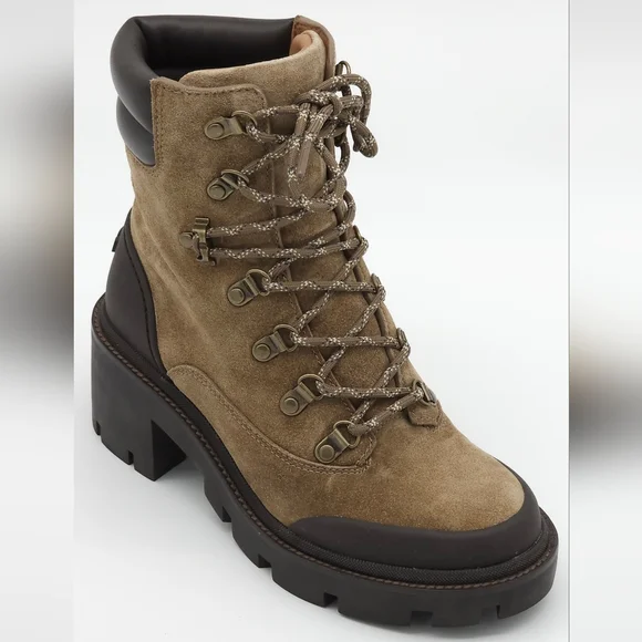 TORY BURCH Size 7.5 Lug‎ Sole Hiker Ankle Lace-Up Boots